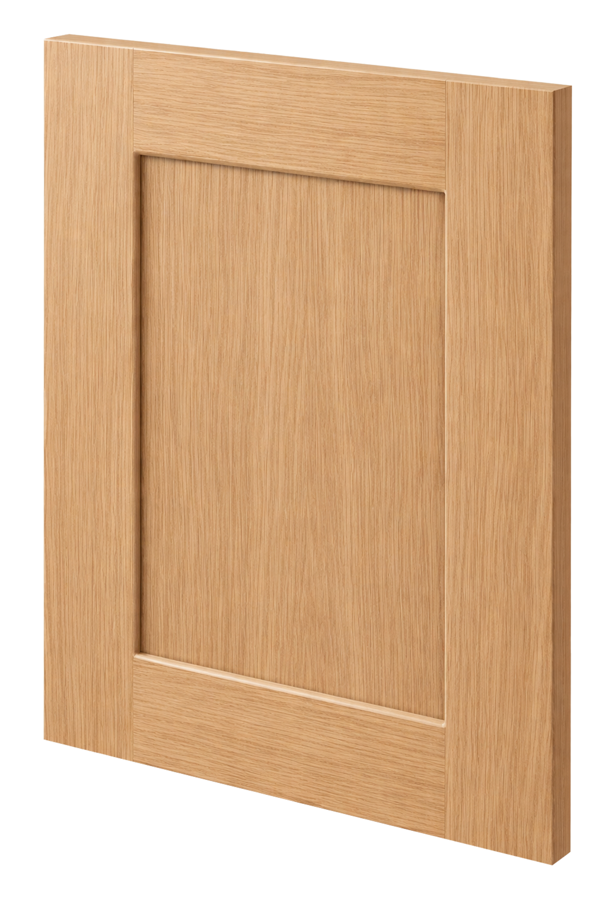 Puerta de cocina en acabado de madera clara con textura uniforme