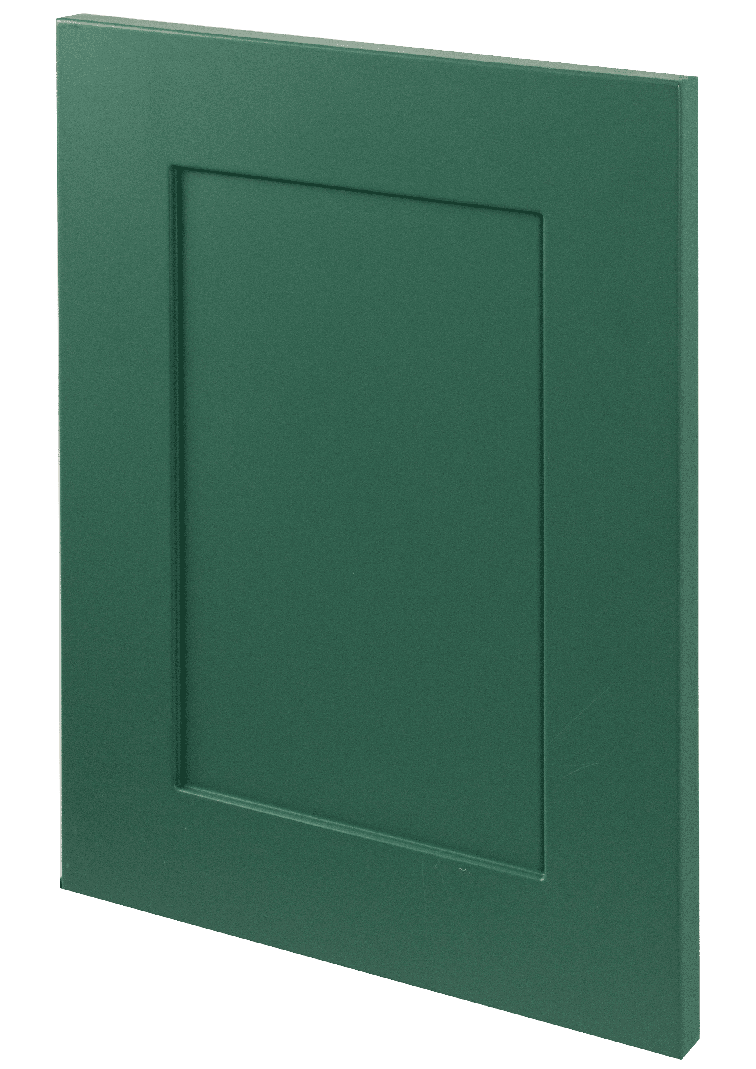 Puerta de mueble de cocina de color verde con diseño contemporáneo