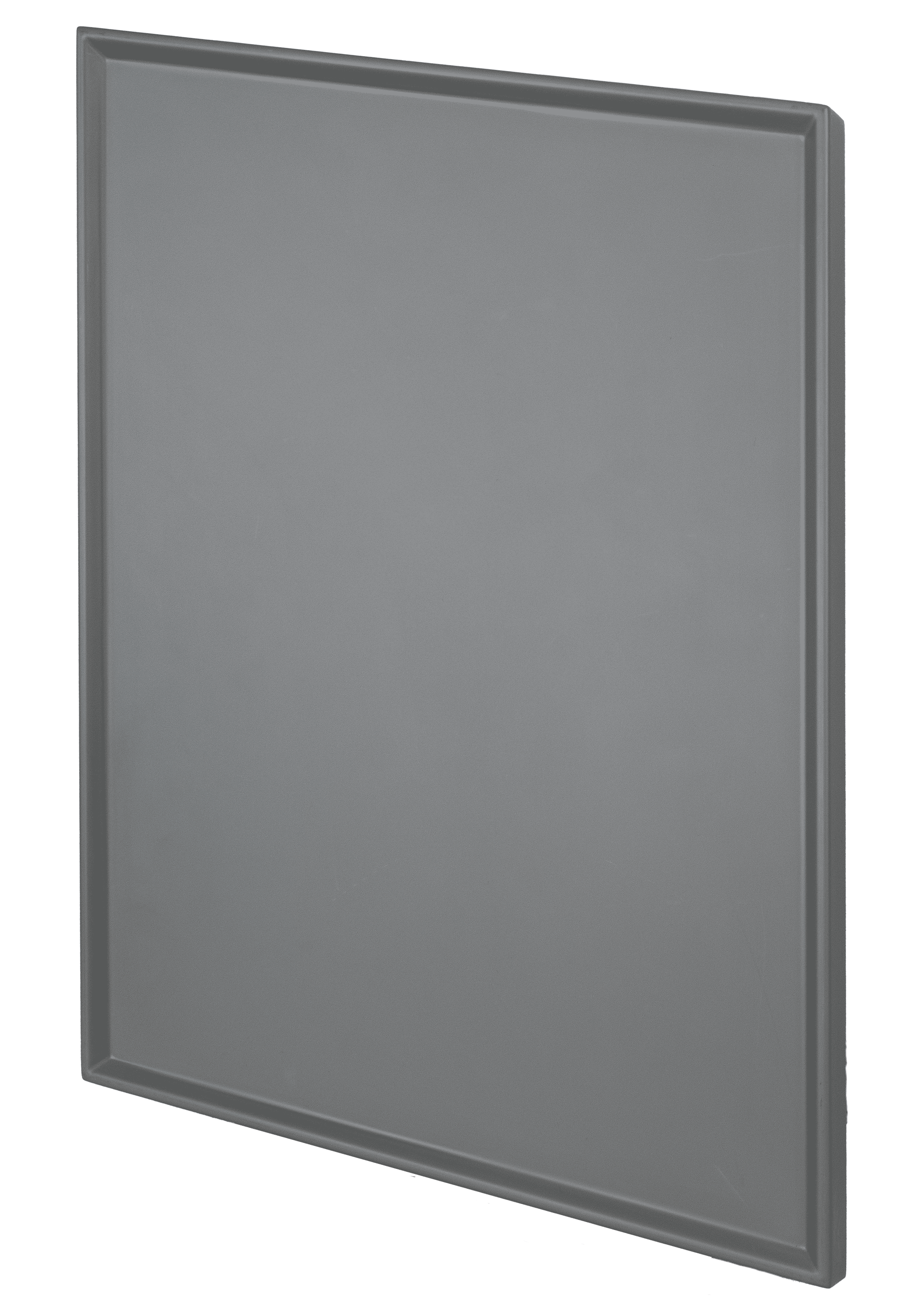 Placa de encimera de cocina en color gris con un diseño minimalista