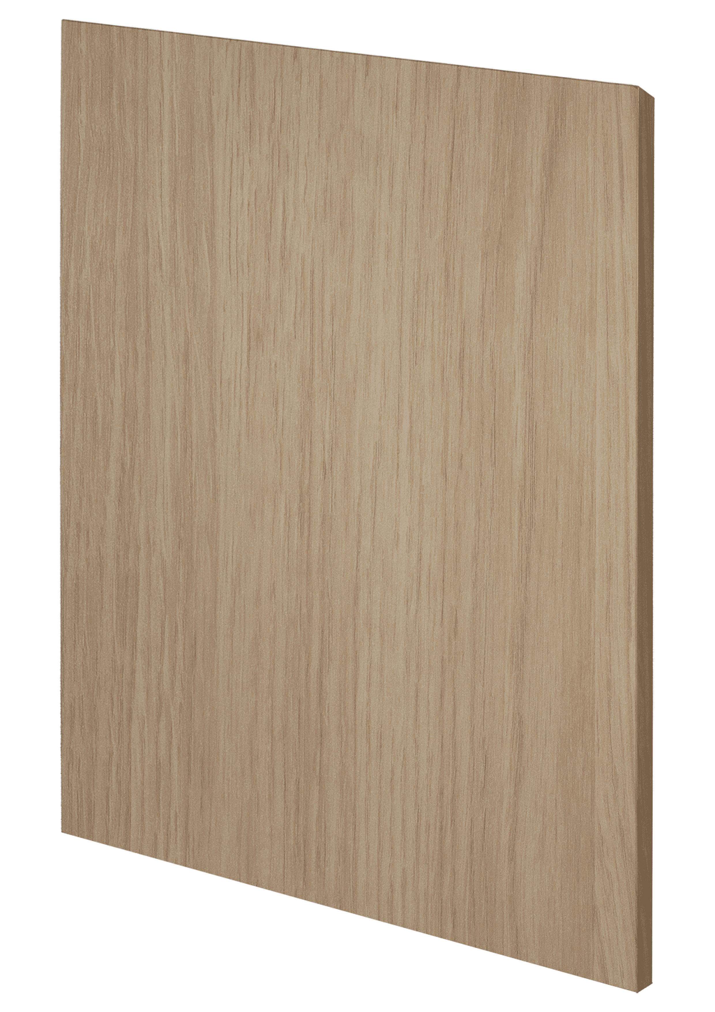 Panel de madera con un acabado en tono natural claro, presenta una textura uniforme y sin defectos visibles.