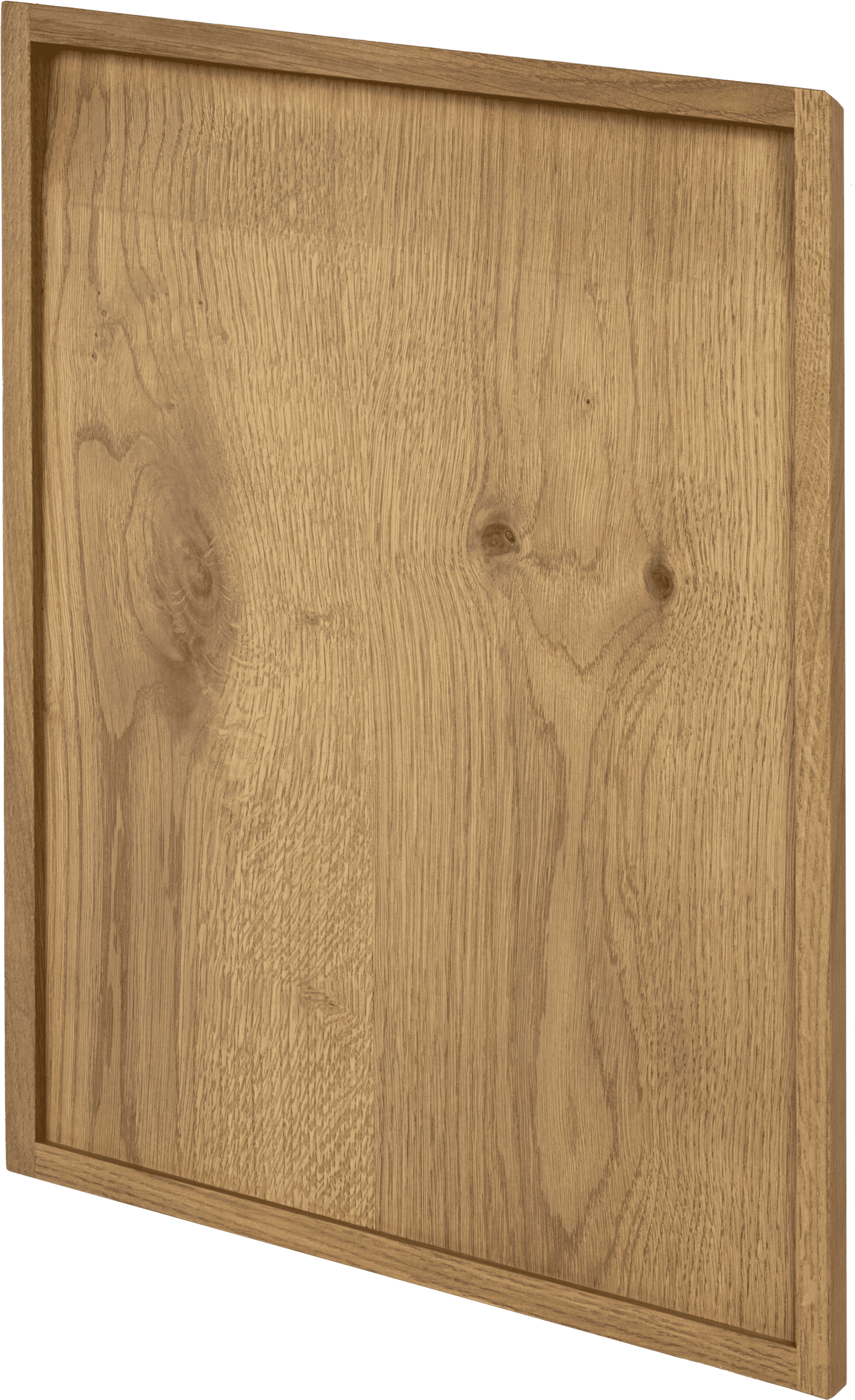 Puerta de madera con acabado natural, ideal para diseño de interiores de cocina.